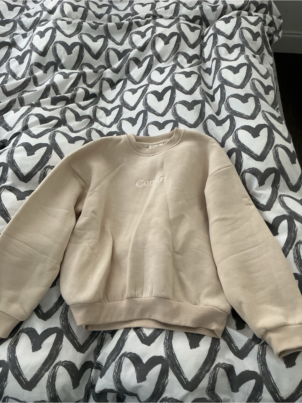 Cream Kids' Cozy Sweatshirt - Comfortable Everyday Pullover - Picture 2 of 3